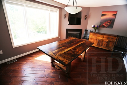 reclaimed wood table, Cambridge, Ontario, mennonite furniture Cambridge, rustic table, barnwood table, HD Threshing, HD Threshing Floor Furniture , Gerald Reinink, epoxy, resin, farmhouse table, harvest tables Toronto, solid wood furniture, live edge, recycled wood furniture