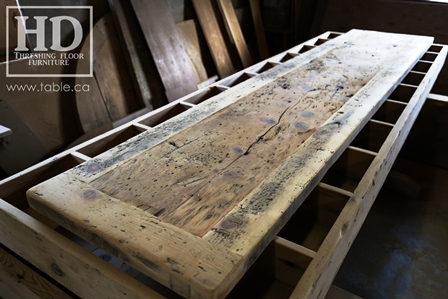 reclaimed wood tables Ontario, unfinished reclaimed wood furniture, rustic wood furniture, mennonite furniture, solid wood furniture, Gerald Reinink, HD Threshing