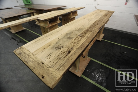 reclaimed wood tables Ontario, unfinished reclaimed wood furniture, rustic wood furniture, mennonite furniture, solid wood furniture, Gerald Reinink, HD Threshing