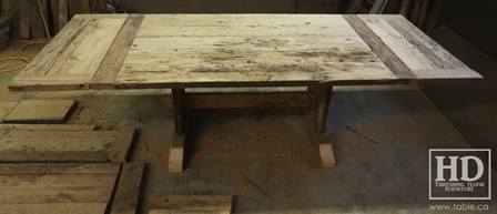 reclaimed wood tables Ontario, unfinished reclaimed wood furniture, rustic wood furniture, mennonite furniture, solid wood furniture, Gerald Reinink, HD Threshing