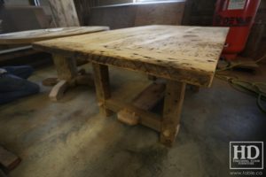reclaimed wood tables Ontario, unfinished reclaimed wood furniture, rustic wood furniture, mennonite furniture, solid wood furniture, Gerald Reinink, HD Threshing