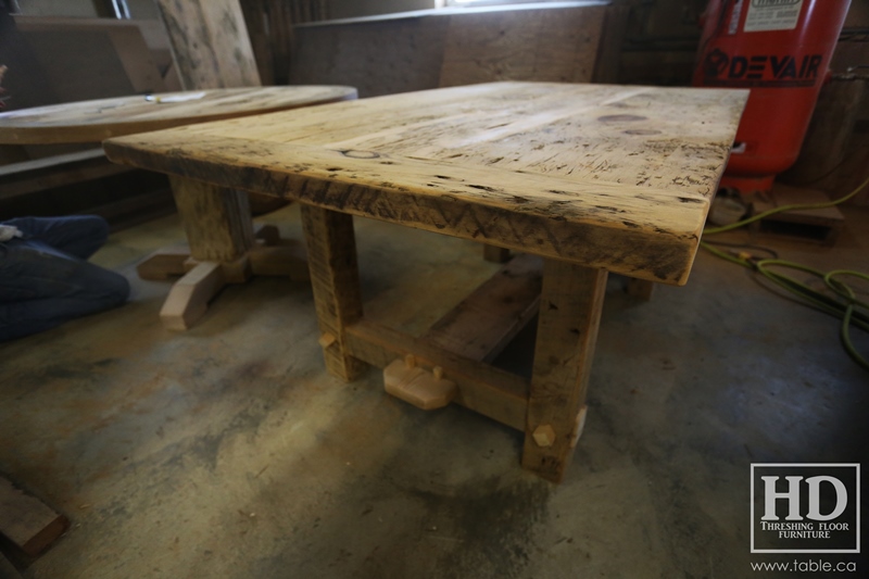 reclaimed wood tables Ontario, unfinished reclaimed wood furniture, rustic wood furniture, mennonite furniture, solid wood furniture, Gerald Reinink, HD Threshing