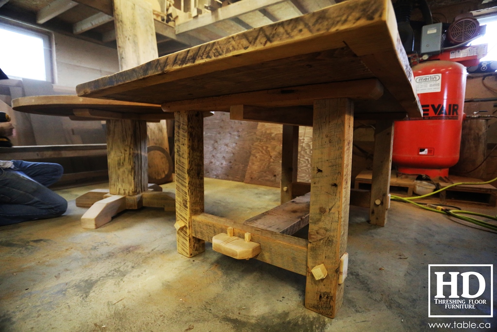 reclaimed wood tables Ontario, unfinished reclaimed wood furniture, rustic wood furniture, mennonite furniture, solid wood furniture, Gerald Reinink, HD Threshing