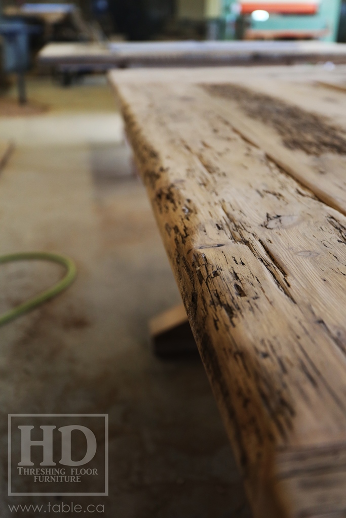 reclaimed wood tables Ontario, unfinished reclaimed wood furniture, rustic wood furniture, mennonite furniture, solid wood furniture, Gerald Reinink, HD Threshing