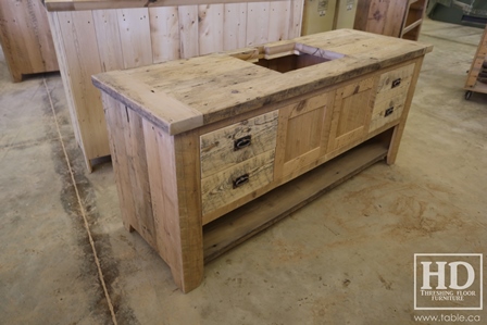 reclaimed wood tables Ontario, unfinished reclaimed wood furniture, rustic wood furniture, mennonite furniture, solid wood furniture, Gerald Reinink, HD Threshing, distressed wood furniture