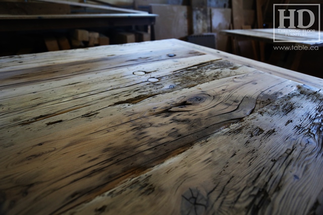 reclaimed wood tables Ontario, unfinished reclaimed wood furniture, rustic wood furniture, mennonite furniture, solid wood furniture, Gerald Reinink, HD Threshing, distressed wood furniture