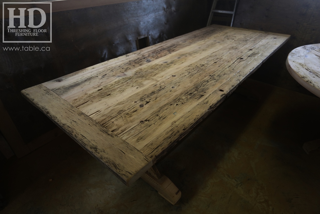 reclaimed wood tables Ontario, unfinished reclaimed wood furniture, rustic wood furniture, mennonite furniture, solid wood furniture, Gerald Reinink, HD Threshing, distressed wood furniture