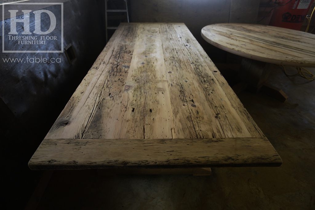 reclaimed wood tables Ontario, unfinished reclaimed wood furniture, rustic wood furniture, mennonite furniture, solid wood furniture, Gerald Reinink, HD Threshing, distressed wood furniture