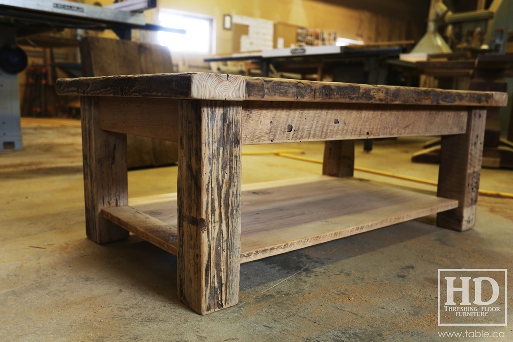 reclaimed wood tables Ontario, unfinished reclaimed wood furniture, rustic wood furniture, mennonite furniture, solid wood furniture, Gerald Reinink, HD Threshing