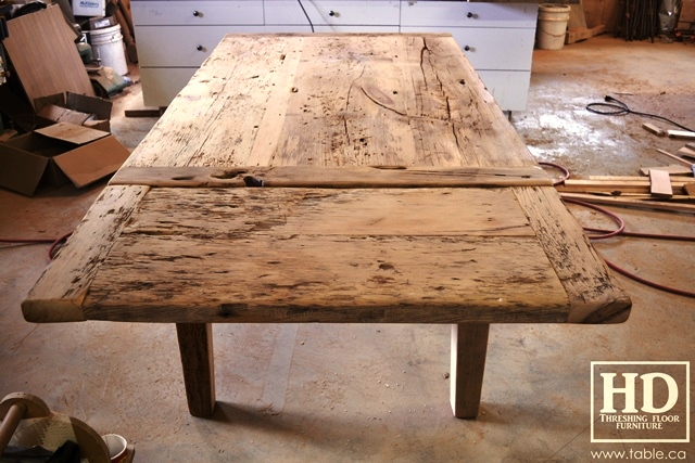 reclaimed wood tables Ontario, unfinished reclaimed wood furniture, rustic wood furniture, mennonite furniture, solid wood furniture, Gerald Reinink, HD Threshing, distressed wood furniture