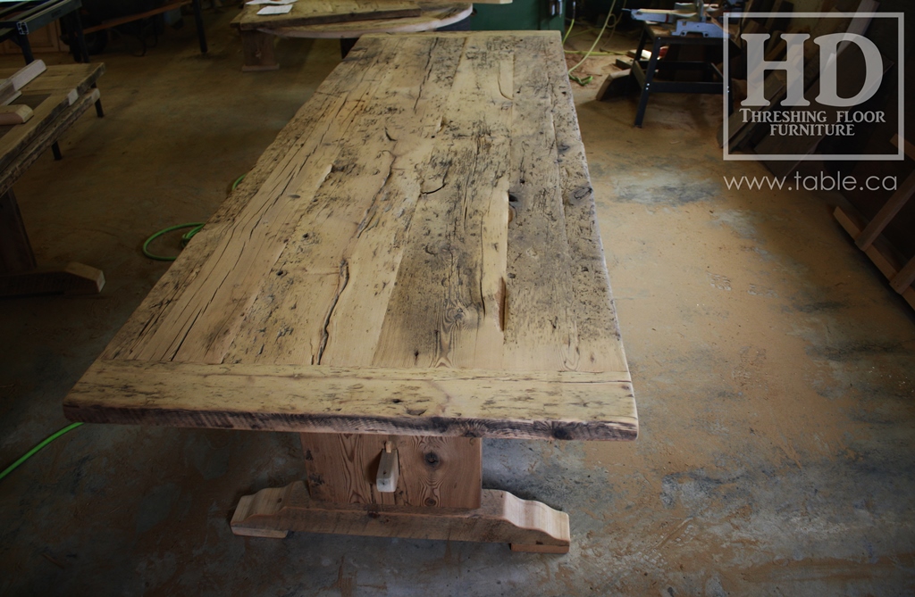 reclaimed wood tables Ontario, unfinished reclaimed wood furniture, rustic wood furniture, mennonite furniture, solid wood furniture, Gerald Reinink, HD Threshing, distressed wood furniture