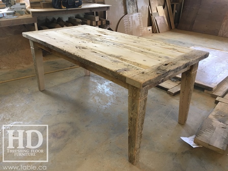 reclaimed wood tables Ontario, unfinished reclaimed wood furniture, rustic wood furniture, mennonite furniture, solid wood furniture, Gerald Reinink, HD Threshing, distressed wood furniture