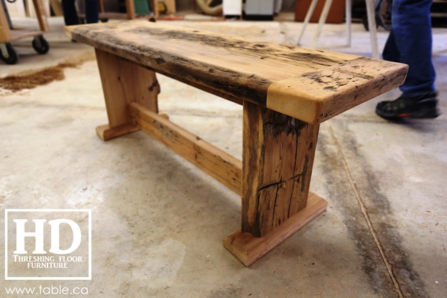 custom reclaimed wood furniture, mennonite furniture, Ontario, Gerald Reinink, epoxy finish