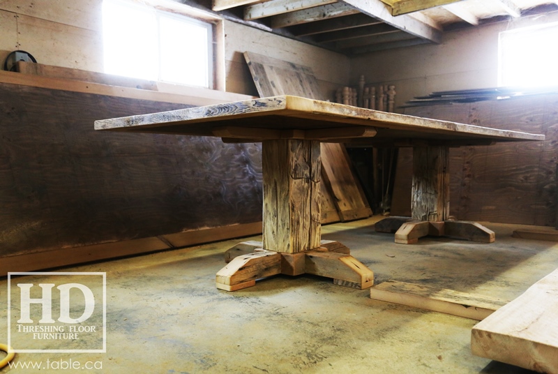 custom reclaimed wood furniture, mennonite furniture, Ontario, Gerald Reinink, epoxy finish