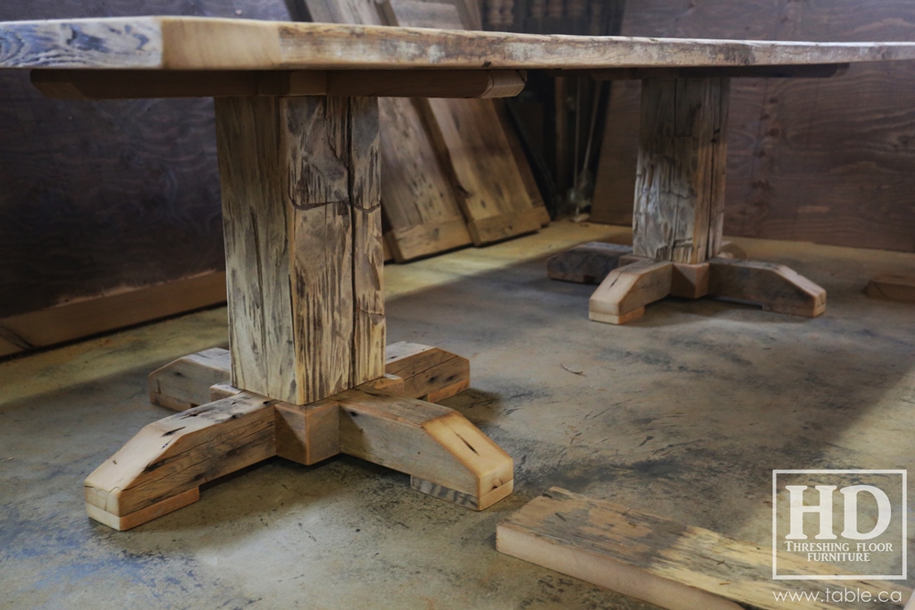 custom reclaimed wood furniture, mennonite furniture, Ontario, Gerald Reinink, epoxy finish