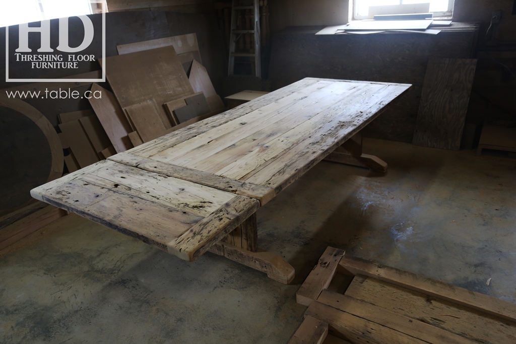 custom reclaimed wood furniture, mennonite furniture, Ontario, Gerald Reinink, epoxy finish