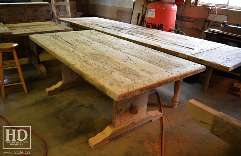 custom reclaimed wood furniture, mennonite furniture, Ontario, Gerald Reinink, epoxy finish