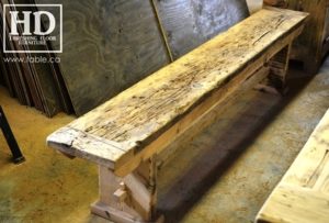 custom reclaimed wood furniture, mennonite furniture, Ontario, Gerald Reinink, epoxy finish