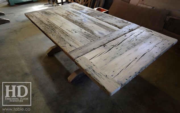 custom reclaimed wood furniture, mennonite furniture, Ontario, Gerald Reinink, epoxy finish