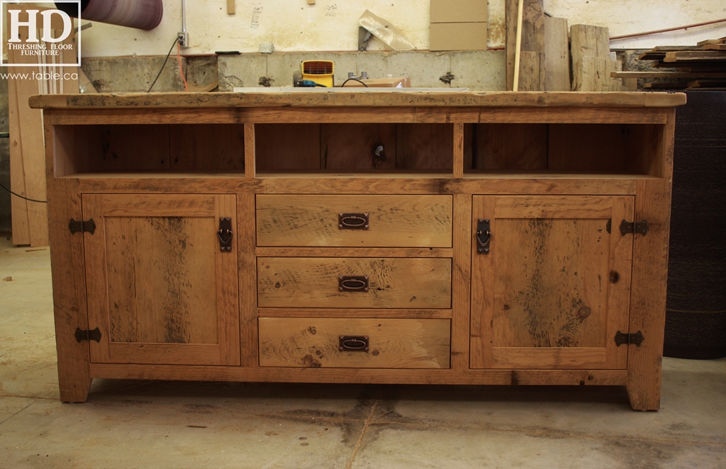 custom reclaimed wood furniture, mennonite furniture, Ontario, Gerald Reinink, epoxy finish