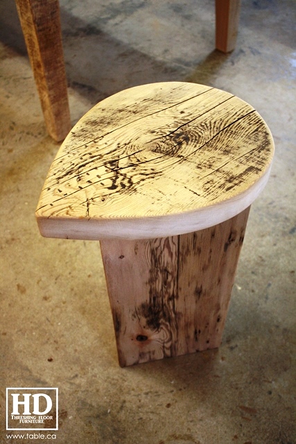 custom reclaimed wood furniture, mennonite furniture, Ontario, Gerald Reinink, epoxy finish