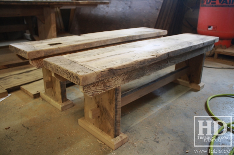 custom reclaimed wood furniture, mennonite furniture, Ontario, Gerald Reinink, epoxy finish