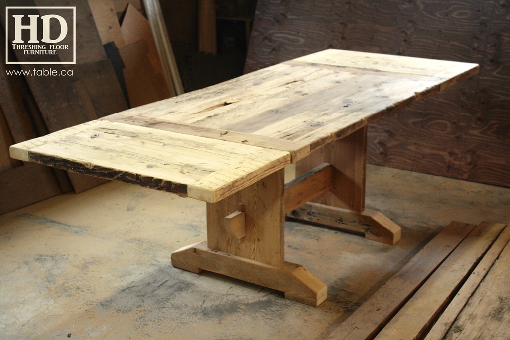 custom reclaimed wood furniture, mennonite furniture, Ontario, Gerald Reinink, epoxy finish