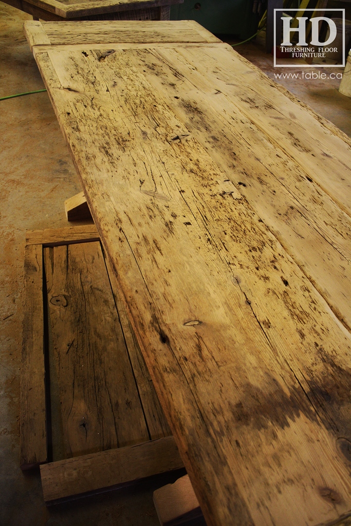 custom reclaimed wood furniture, mennonite furniture, Ontario, Gerald Reinink, epoxy finish