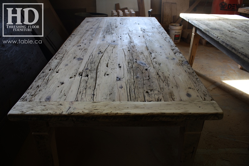 custom reclaimed wood furniture, mennonite furniture, Ontario, Gerald Reinink, epoxy finish