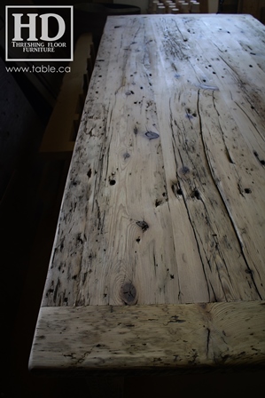 custom reclaimed wood furniture, mennonite furniture, Ontario, Gerald Reinink, epoxy finish