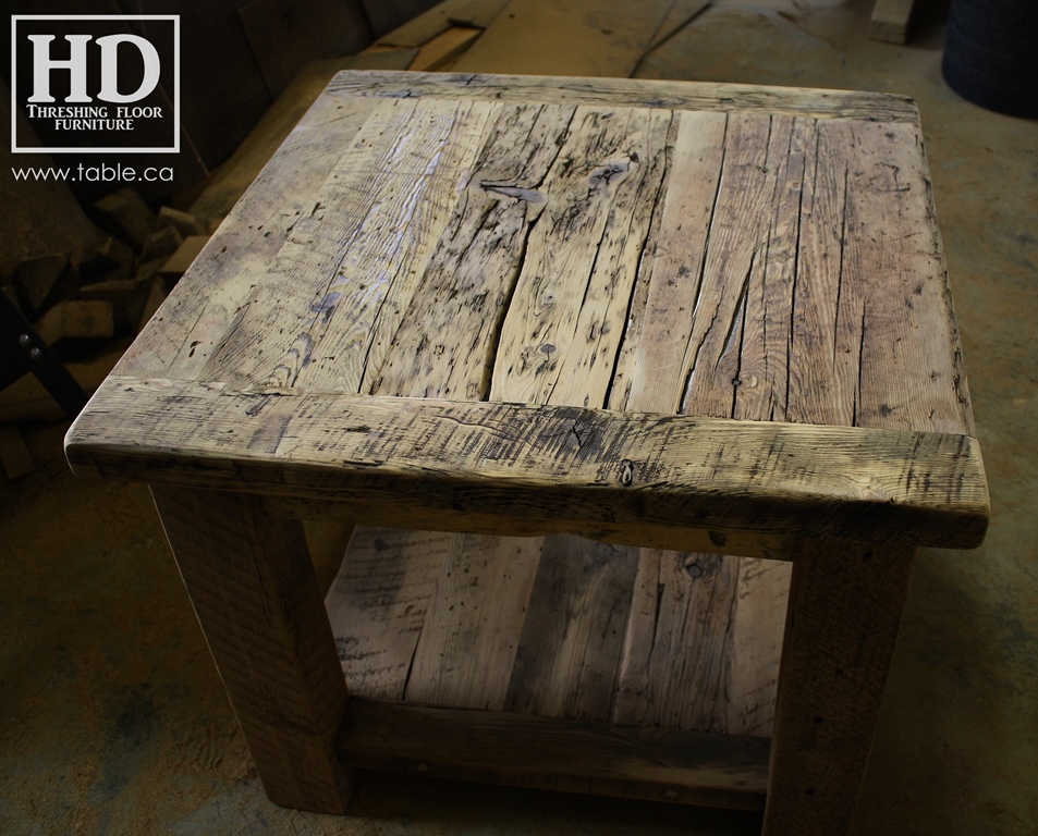 custom reclaimed wood furniture, mennonite furniture, Ontario, Gerald Reinink, epoxy finish