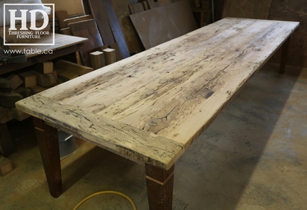 custom reclaimed wood furniture, mennonite furniture, Ontario, Gerald Reinink, epoxy finish