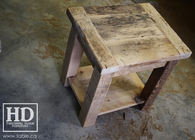 custom reclaimed wood furniture, mennonite furniture, Ontario, Gerald Reinink, epoxy finish