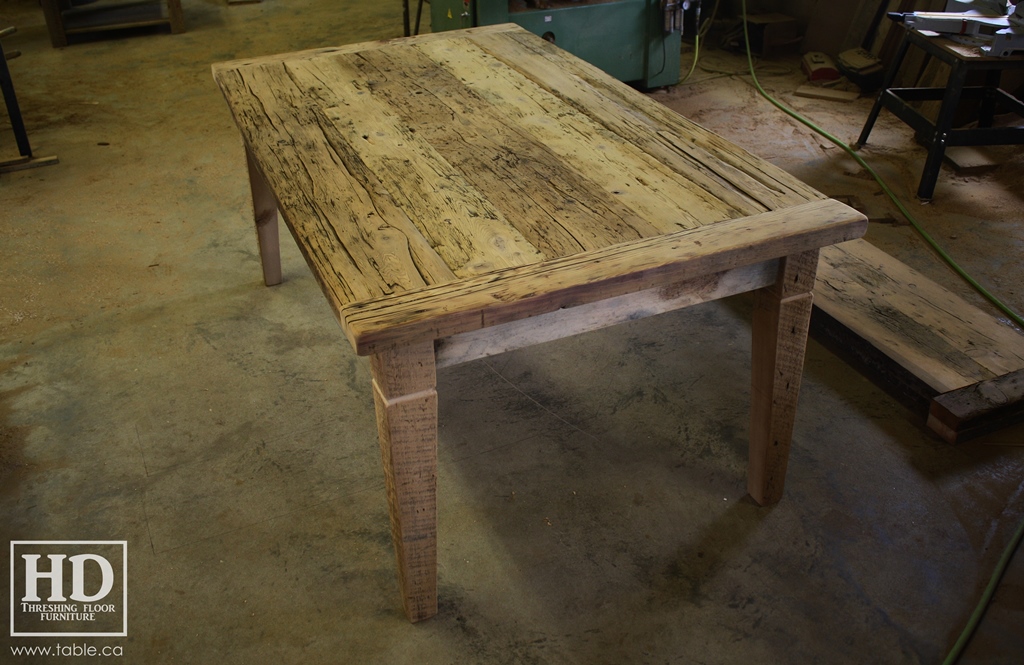 custom reclaimed wood furniture, mennonite furniture, Ontario, Gerald Reinink, epoxy finish