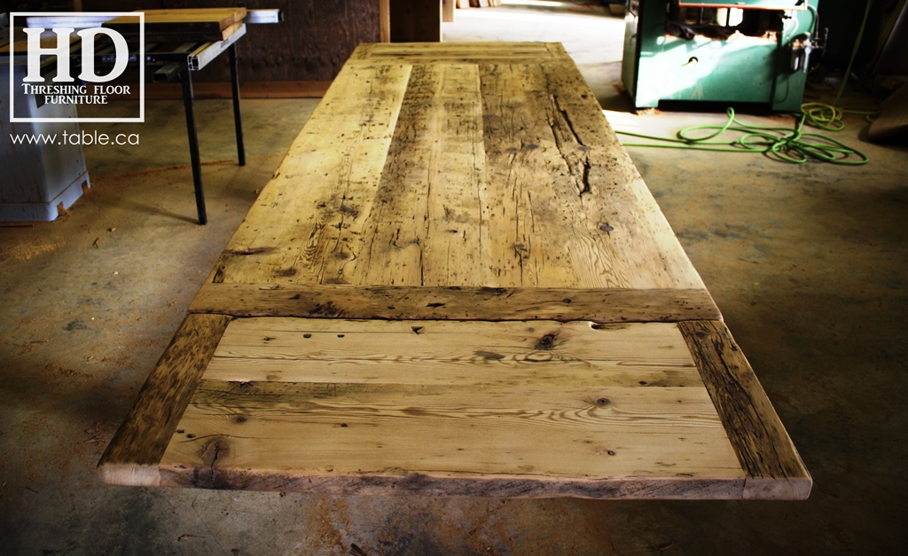 custom reclaimed wood furniture, mennonite furniture, Ontario, Gerald Reinink, epoxy finish