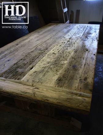 custom reclaimed wood furniture, mennonite furniture, Ontario, Gerald Reinink, epoxy finish