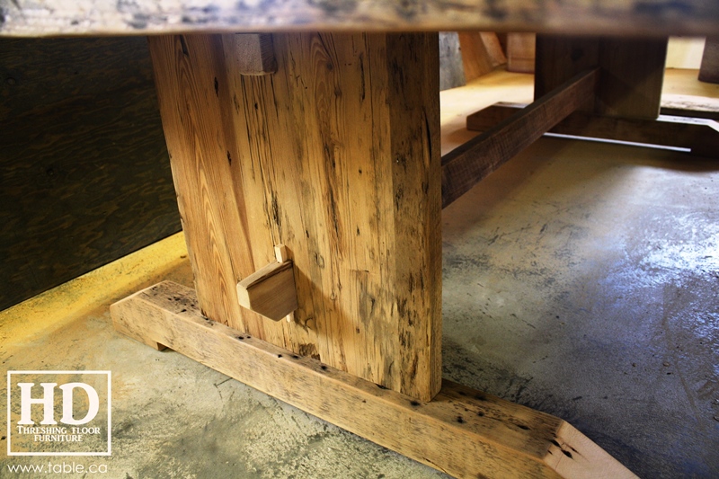 custom reclaimed wood furniture, mennonite furniture, Ontario, Gerald Reinink, epoxy finish