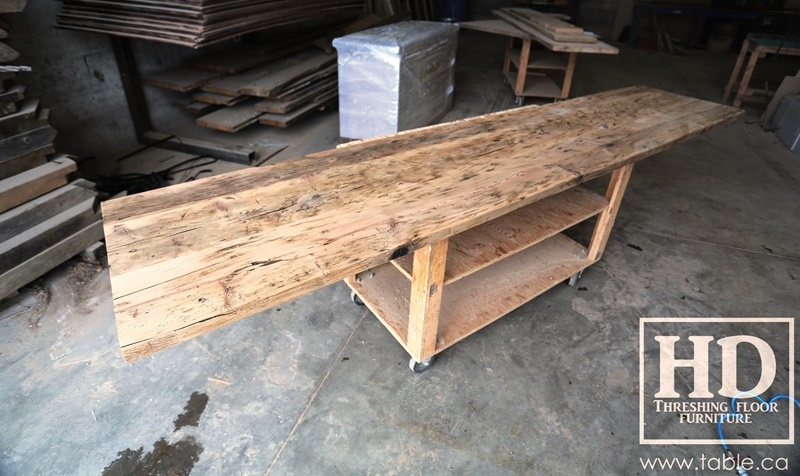 Ontario barnwood table tops, custom tops, HD Threshing Floor Furniture, rustic, distressed wood top, Gerald Reinink, mennonite furniture