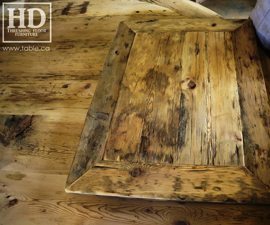 Ontario barnwood table tops, custom tops, HD Threshing Floor Furniture, rustic, distressed wood top, Gerald Reinink, mennonite furniture