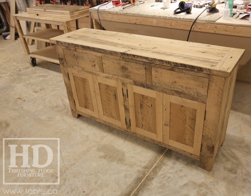 reclaimed wood buffet Ontario