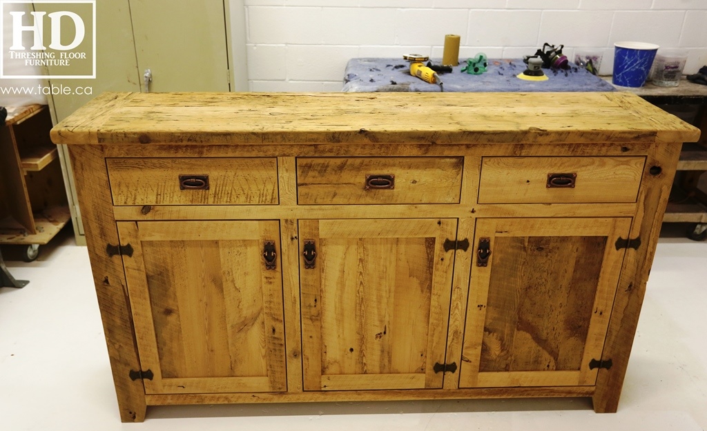 unfinished reclaimed wood buffet Ontario