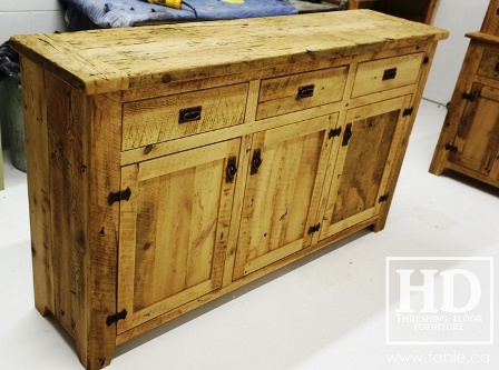 unfinished reclaimed wood buffet Ontario