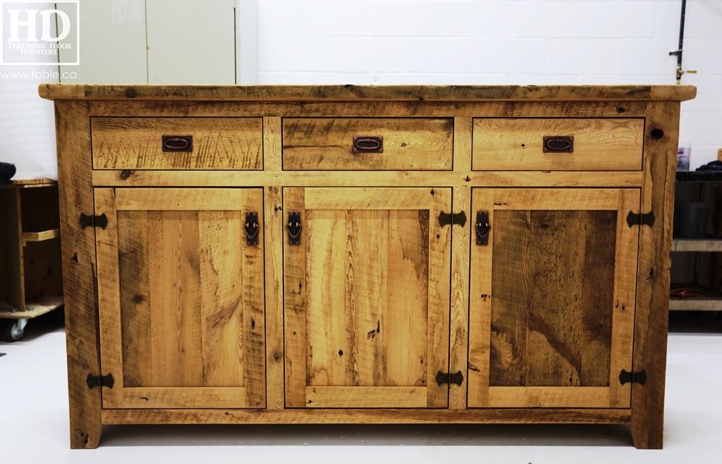 unfinished reclaimed wood buffet Ontario