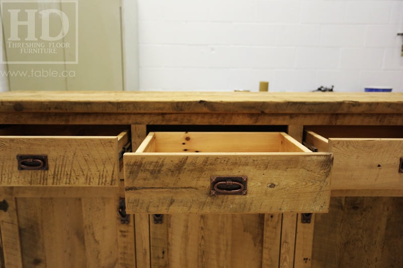 unfinished reclaimed wood buffet Ontario