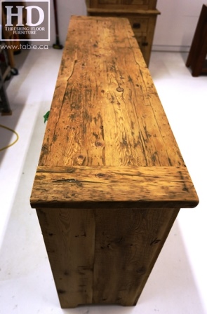 unfinished reclaimed wood buffet Ontario