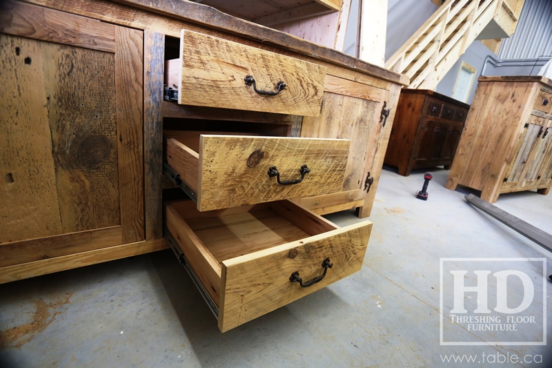 unfinished reclaimed wood buffet Ontario