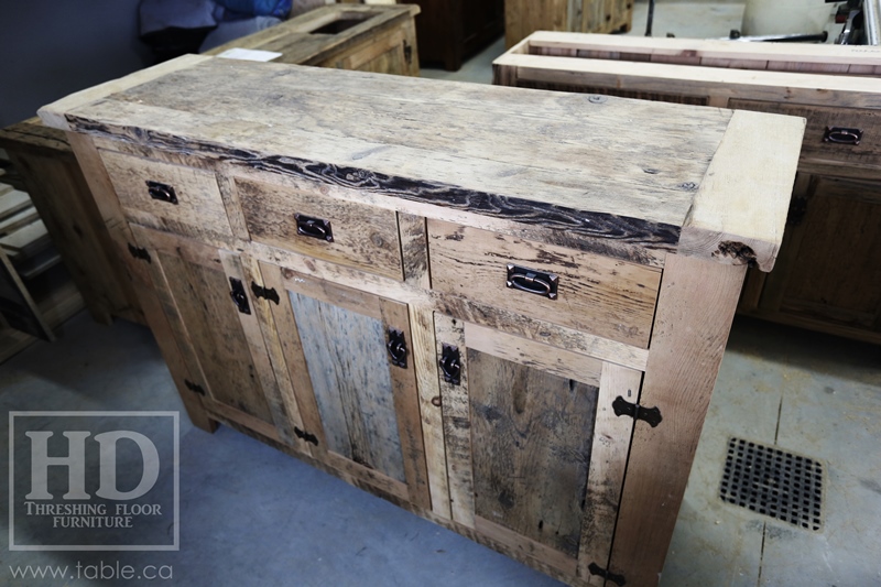 unfinished reclaimed wood buffet Ontario