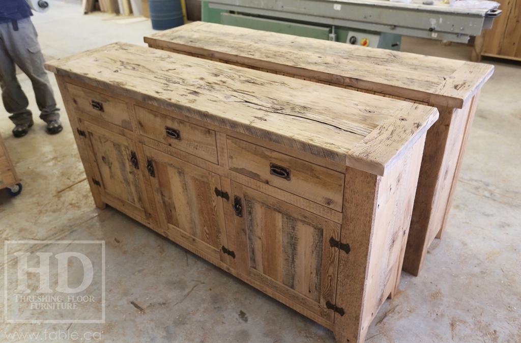 unfinished reclaimed wood buffet Ontario