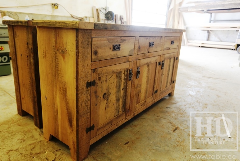 unfinished reclaimed wood buffet Ontario