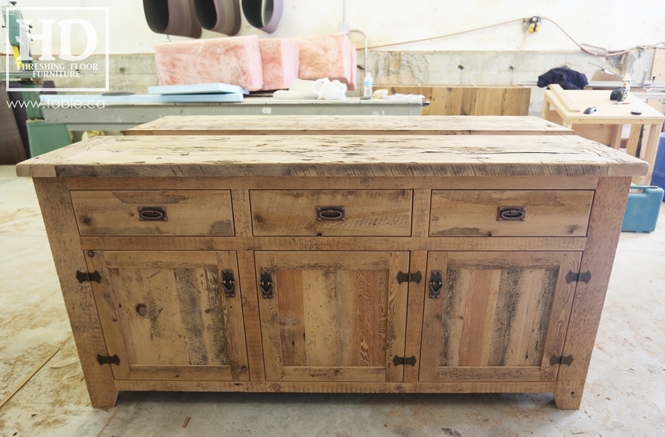 unfinished reclaimed wood buffet Ontario